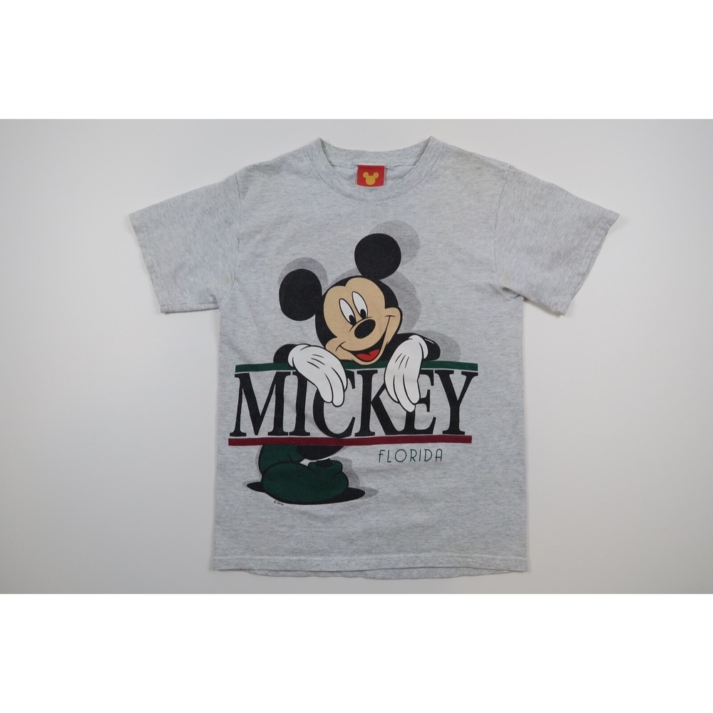 Vintage‎ Mickey Mouse Florida Disney T-Shirt 90s Double Sided Shirt Size Small